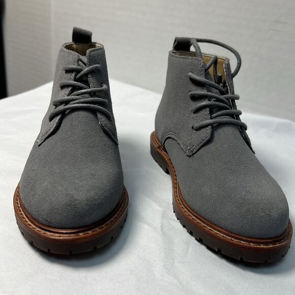 Janie and Jack 100048269 Boy Magic castle Blue Suede boots NWT size 8 - Picture 4 of 11